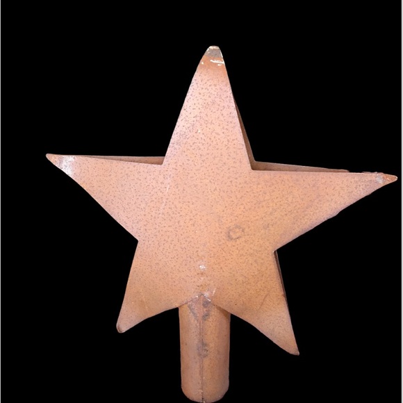 Distressed Rusty Tin Tree Topper from Primitives by Kathy - Picture 3 of 7